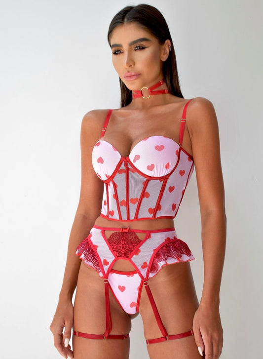 Valentine Suspender Belt